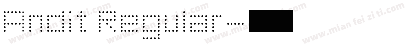 Andit Regular字体转换